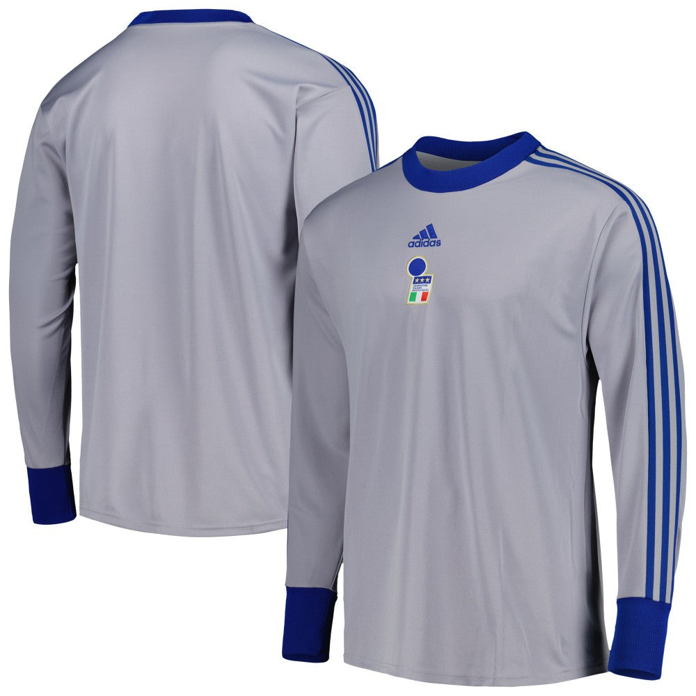 Italy National Team Football Icon Goalkeeper Jersey - Adidas Gray