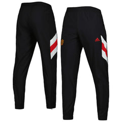 Manchester United Football Icon Training Pants - Adidas Black