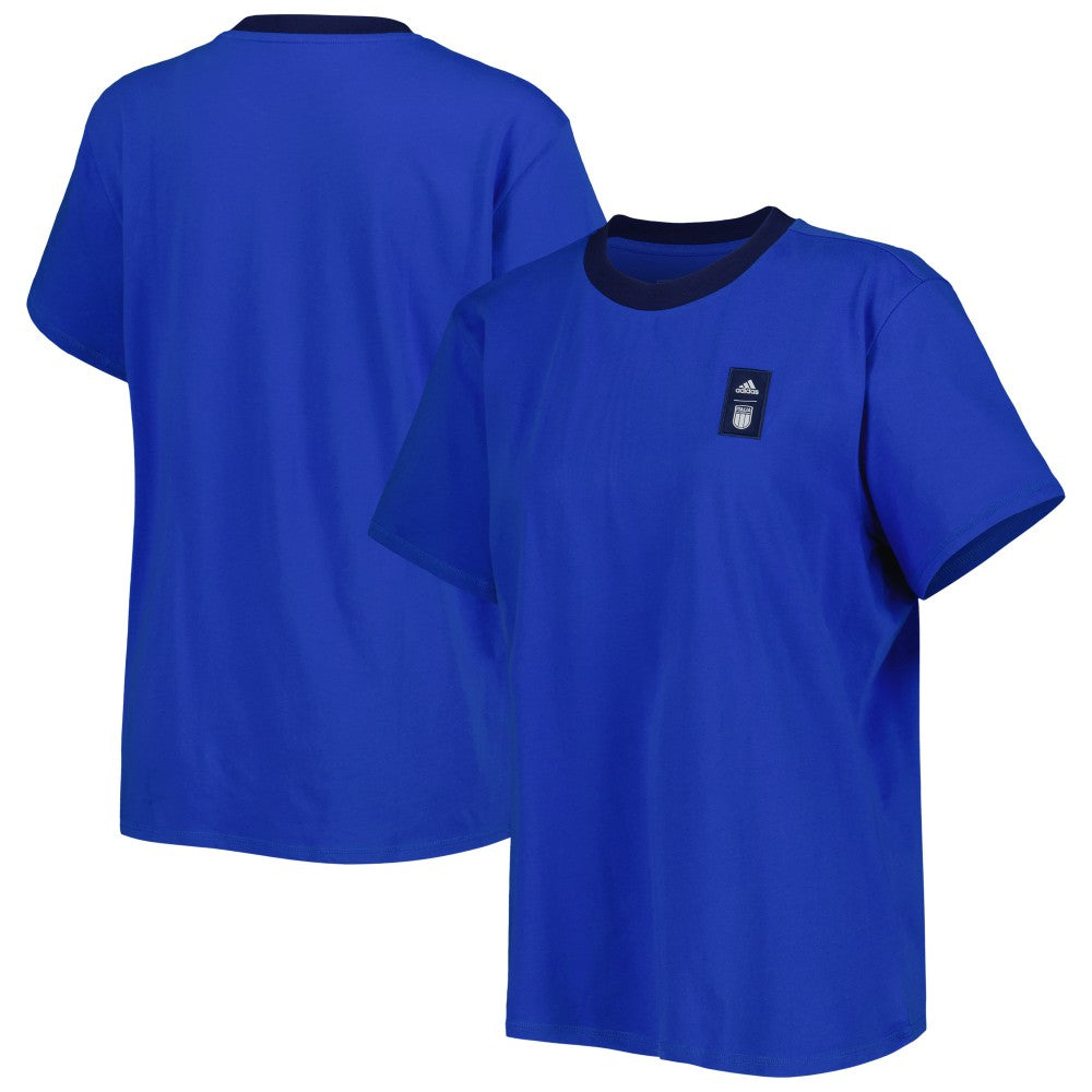 Italy National Team Women's Training T-Shirt - Adidas Blue