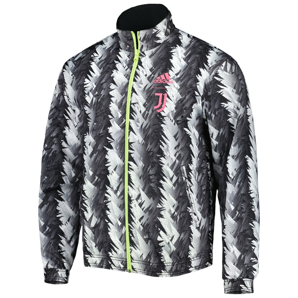 Juventus 2022/23 On-Field Team Logo Anthem Reversible Full-Zip Jacket - Adidas Black