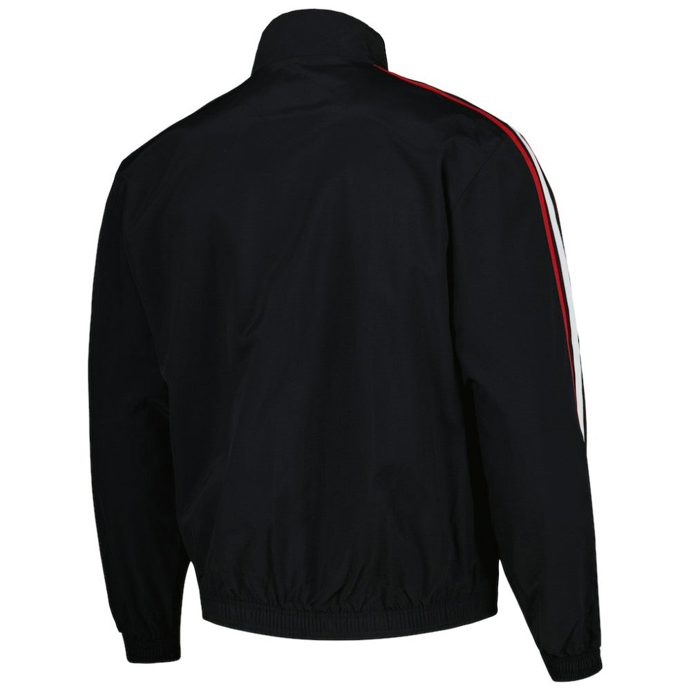 Manchester United 2022/23 On-Field Team Logo Anthem Reversible Full-Zip Jacket - Adidas Black