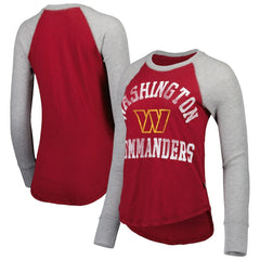 Touch Women's Waffle Raglan Lightweight Long Sleeve T-Shirt - Washington Commanders