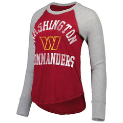 Touch Women's Waffle Raglan Lightweight Long Sleeve T-Shirt - Washington Commanders