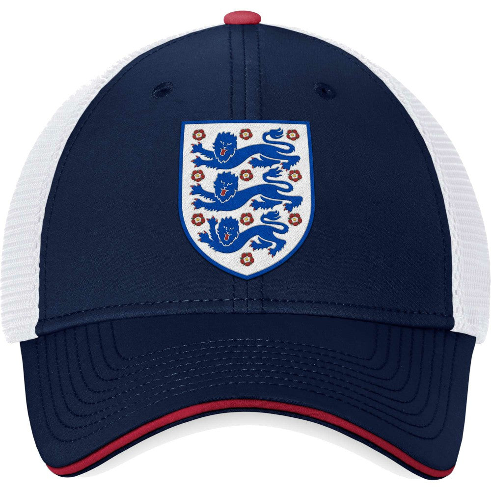 England National Team Trucker Snapback Hat - Fanatics Navy/White