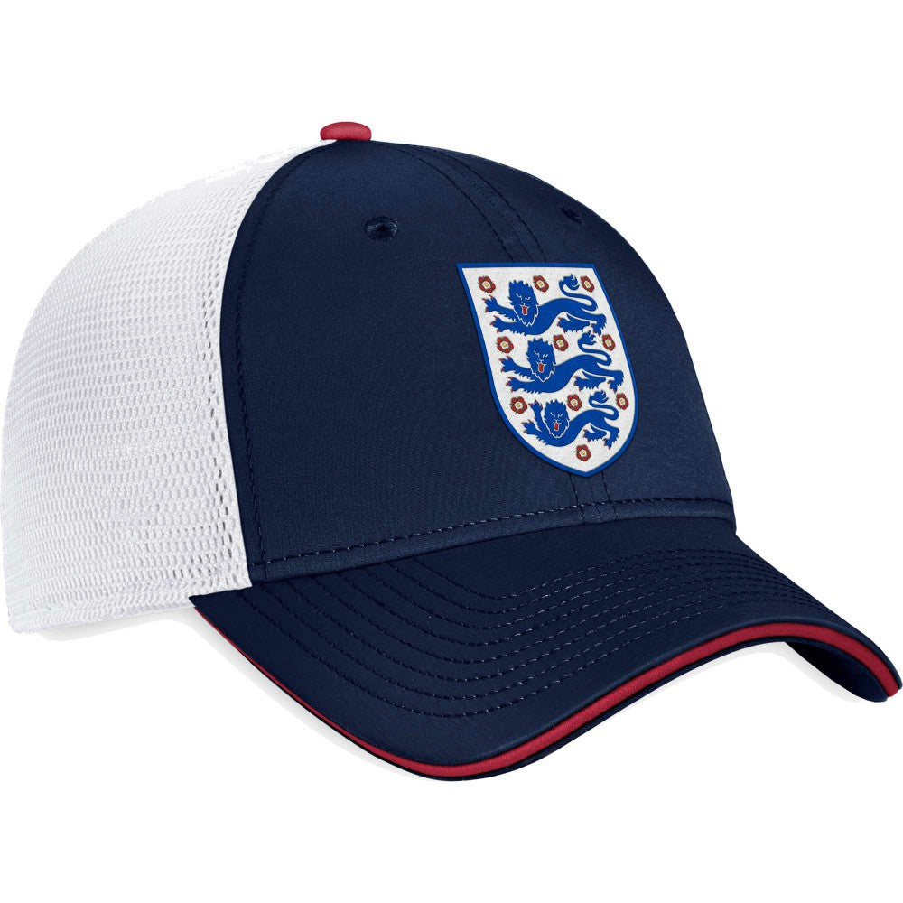 England National Team Trucker Snapback Hat - Fanatics Navy/White