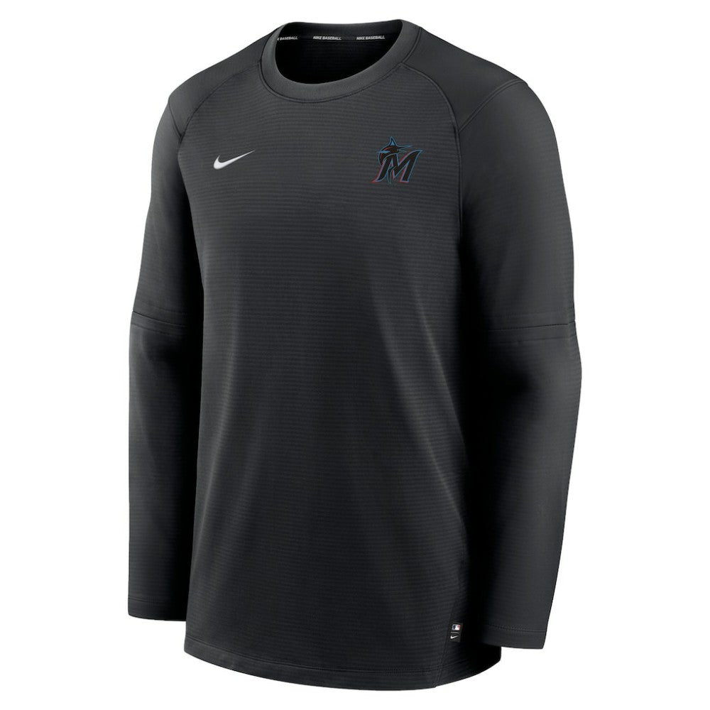 MLB Miami Marlins Nike Authentic Collection Logo Performance Long Sleeve T-Shirt