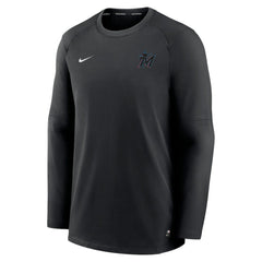 MLB Miami Marlins Nike Authentic Collection Logo Performance Long Sleeve T-Shirt