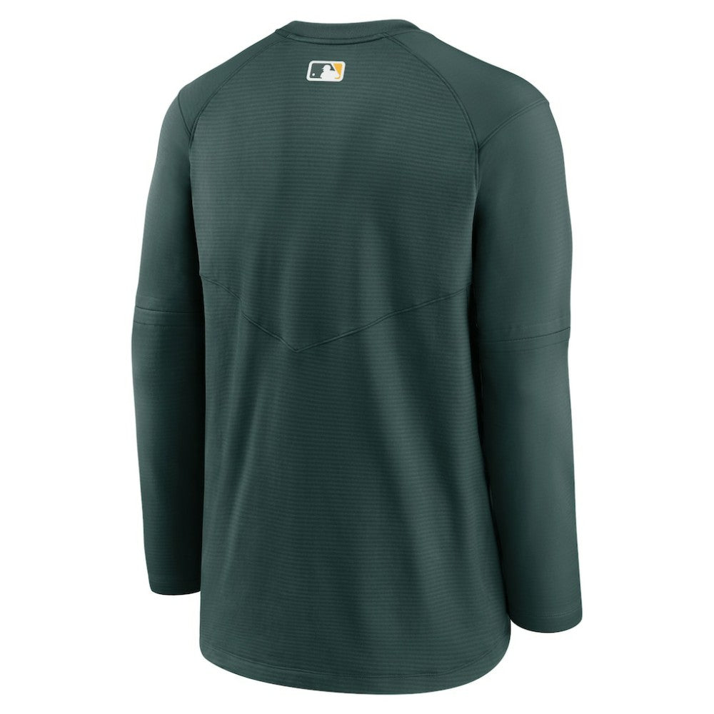 MLB Athletics Nike Authentic Collection Logo Performance Long Sleeve T-Shirt