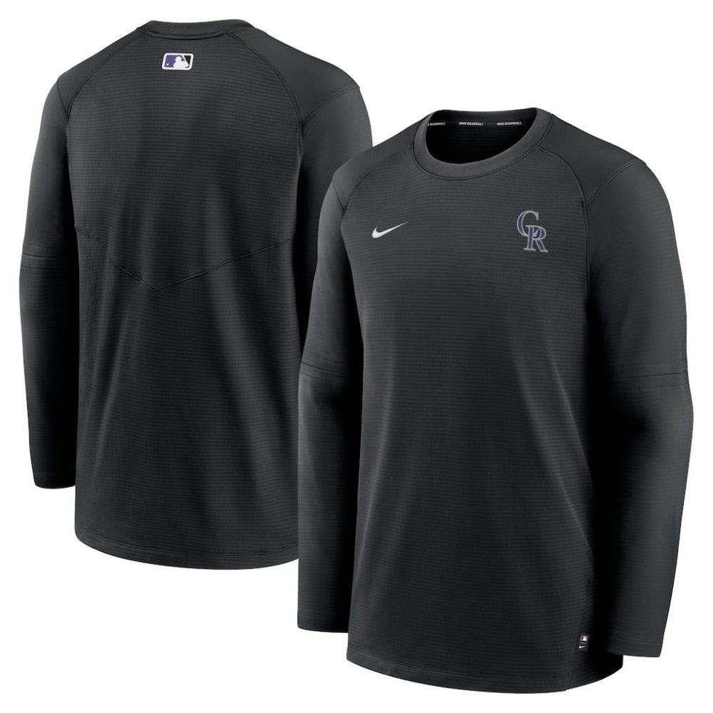 MLB Colorado Rockies Nike Authentic Collection Logo Performance Long Sleeve T-Shirt
