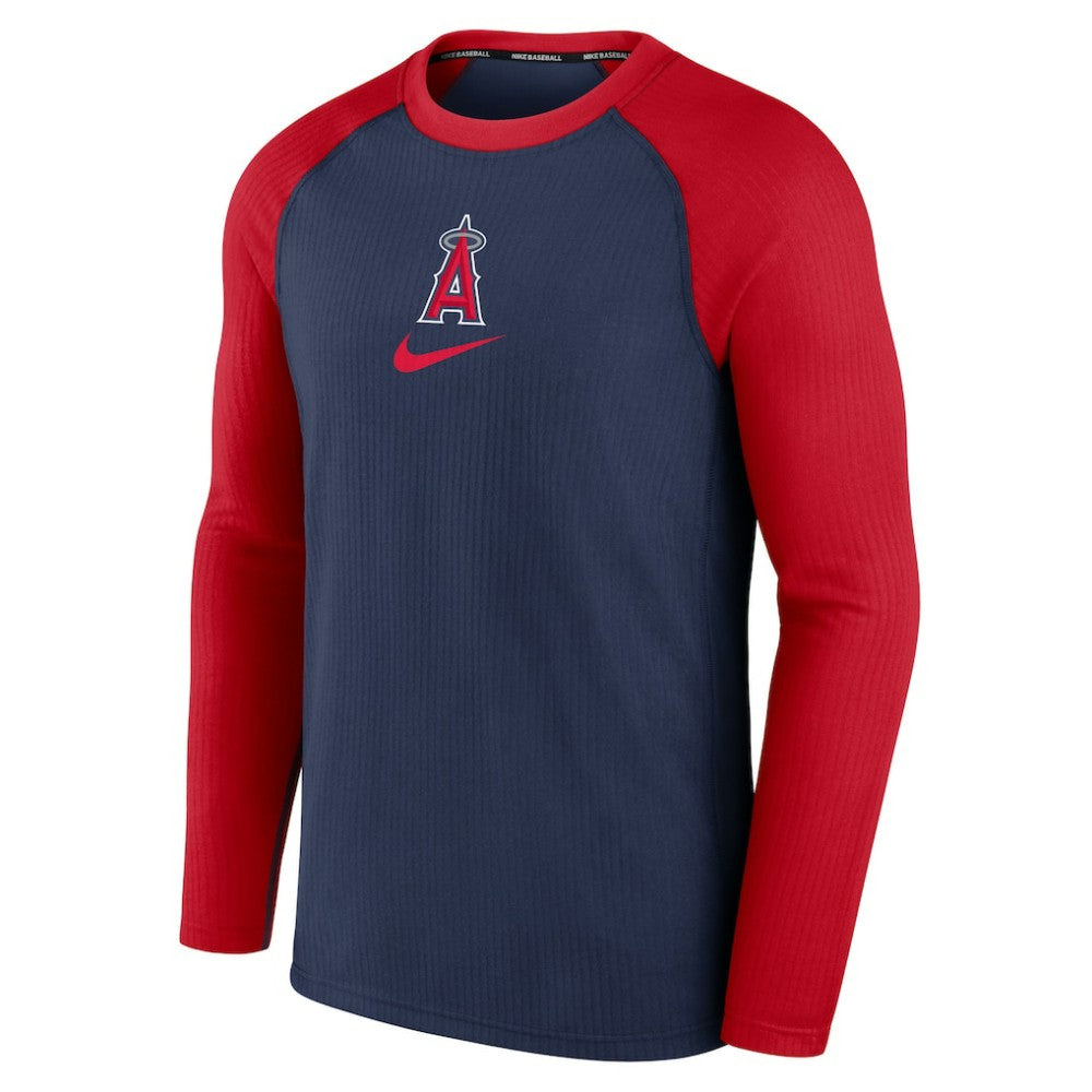 MLB Los Angeles Angels Nike Authentic Collection Game Raglan Performance Long Sleeve T-Shirt