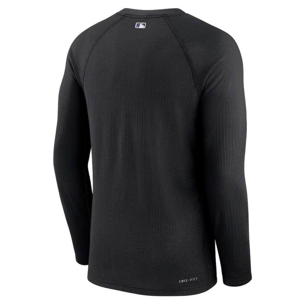 MLB Colorado Rockies Nike Authentic Collection Game Raglan Performance Long Sleeve T-Shirt
