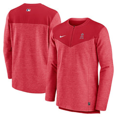 MLB Los Angeles Angels Nike Authentic Collection Game Time Performance Half-Zip Top