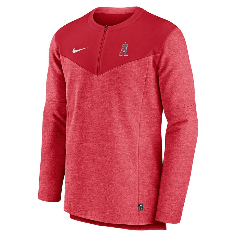 MLB Los Angeles Angels Nike Authentic Collection Game Time Performance Half-Zip Top