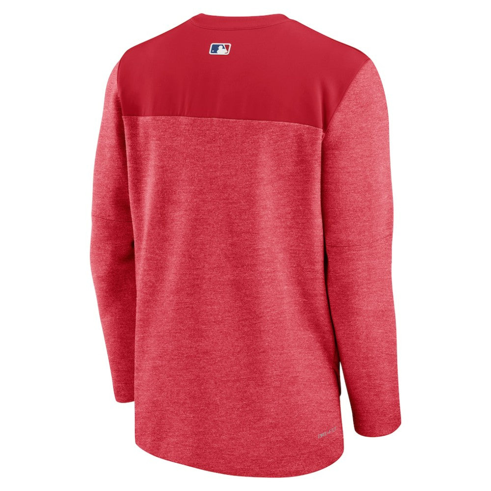 MLB Los Angeles Angels Nike Authentic Collection Game Time Performance Half-Zip Top