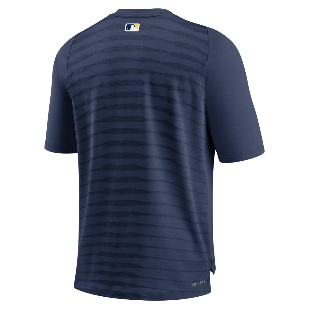 MLB Milwaukee Brewers Nike Authentic Collection Pregame Raglan Performance V-Neck T-Shirt