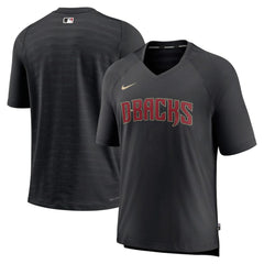 MLB Arizona Diamondbacks Nike Authentic Collection Pregame Raglan Performance V-Neck T-Shirt