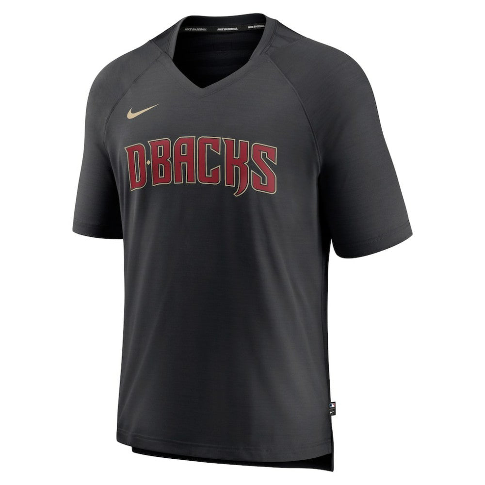 MLB Arizona Diamondbacks Nike Authentic Collection Pregame Raglan Performance V-Neck T-Shirt