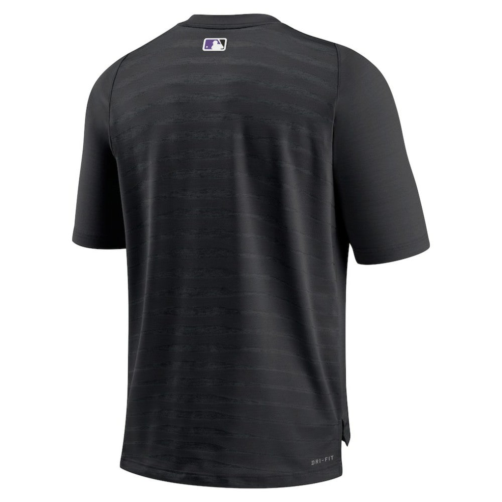 MLB Colorado Rockies Nike Authentic Collection Pregame Raglan Performance V-Neck T-Shirt