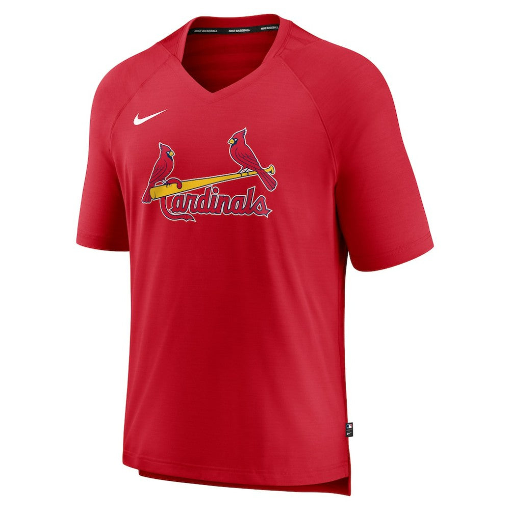 MLB St. Louis Cardinals Nike Authentic Collection Pregame Raglan Performance V-Neck T-Shirt