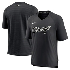 MLB Chicago White Sox Nike Authentic Collection Pregame Raglan Performance V-Neck T-Shirt