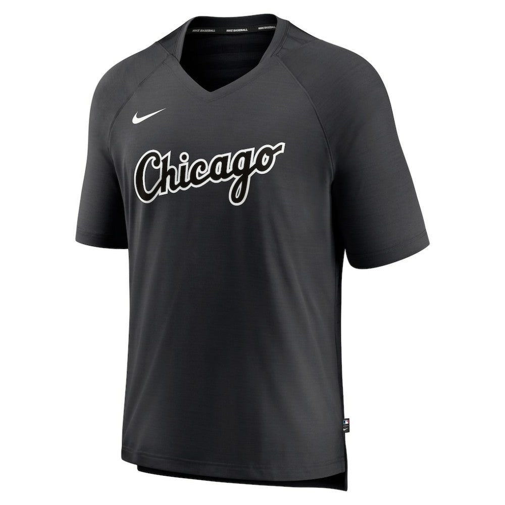 MLB Chicago White Sox Nike Authentic Collection Pregame Raglan Performance V-Neck T-Shirt