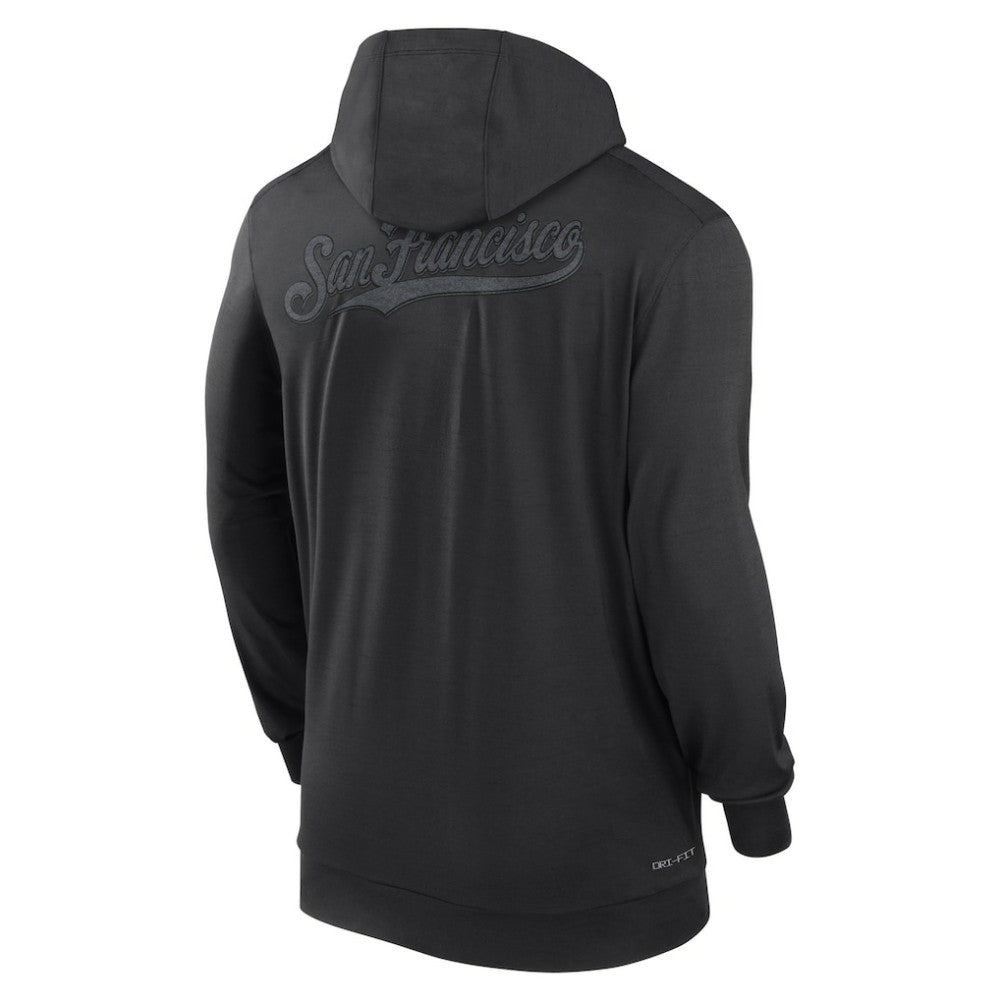 MLB San Francisco Giants Nike Authentic Collection Travel Performance Lightweight Full-Zip Hoodie