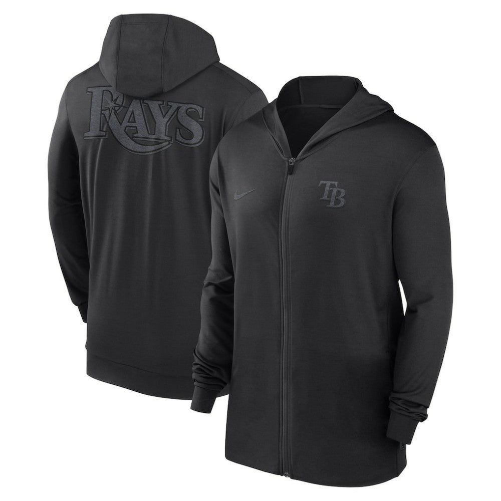 MLB Tampa Bay Rays Nike Authentic Collection Travel Performance Lightweight Full-Zip Hoodie