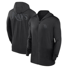MLB Tampa Bay Rays Nike Authentic Collection Travel Performance Lightweight Full-Zip Hoodie