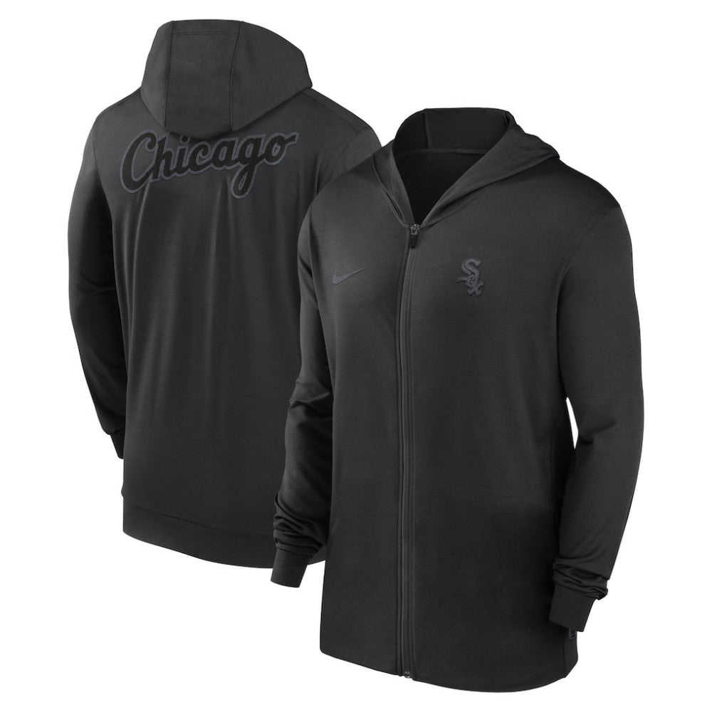 MLB Chicago White Sox Nike Authentic Collection Travel Performance Lightweight Full-Zip Hoodie