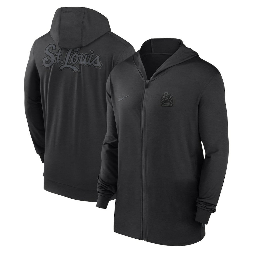 MLB St. Louis Cardinals Nike Authentic Collection Travel Performance Lightweight Full-Zip Hoodie