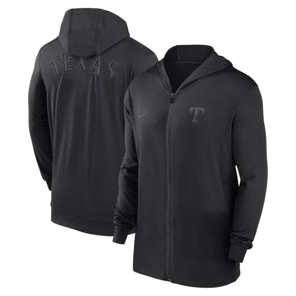 MLB Texas Rangers Nike Authentic Collection Travel Performance Lightweight Full-Zip Hoodie