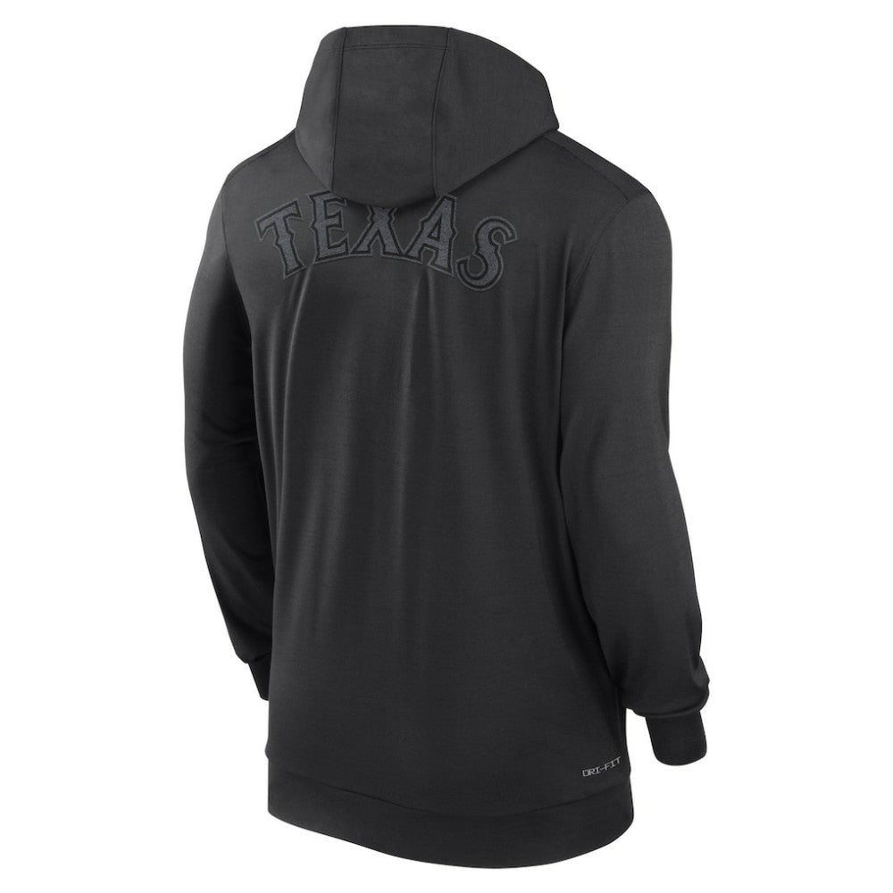MLB Texas Rangers Nike Authentic Collection Travel Performance Lightweight Full-Zip Hoodie