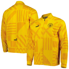 Manchester City Pre-Match Raglan Full-Zip Training Jacket - Puma Yellow