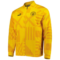 Manchester City Pre-Match Raglan Full-Zip Training Jacket - Puma Yellow