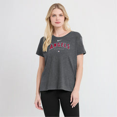 MLB Los Angeles Angels Nike Women's Authentic Collection Early Work Tri-Blend T-Shirt