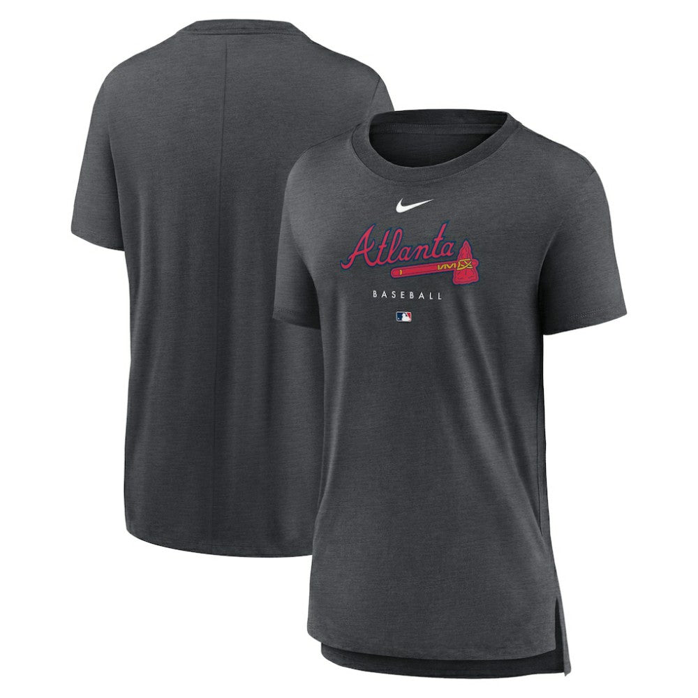 MLB Atlanta Braves Nike Women's Authentic Collection Early Work Tri-Blend T-Shirt