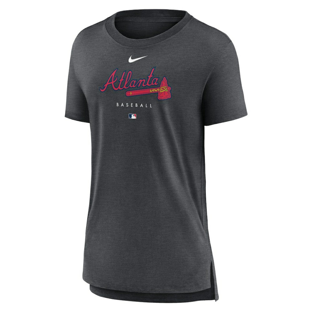 MLB Atlanta Braves Nike Women's Authentic Collection Early Work Tri-Blend T-Shirt