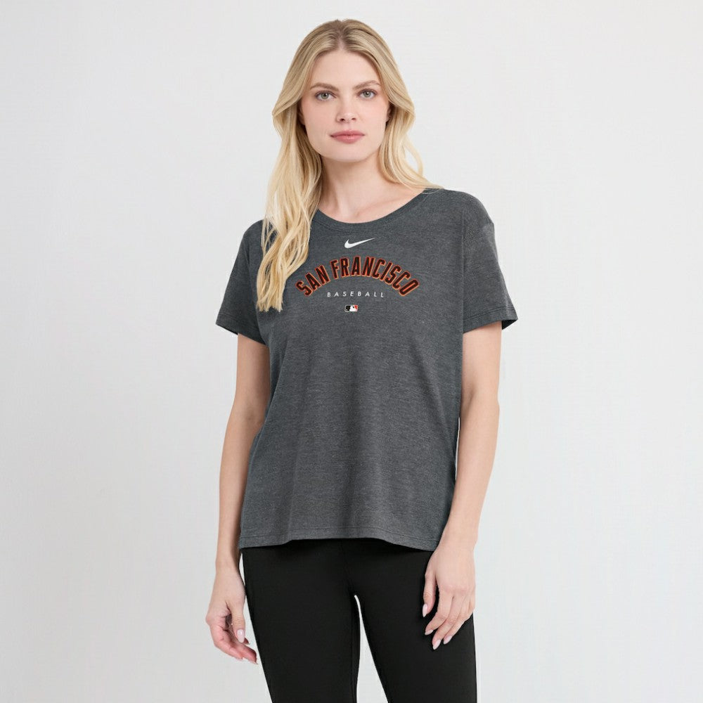 MLB San Francisco Giants Nike Women's Authentic Collection Early Work Tri-Blend T-Shirt
