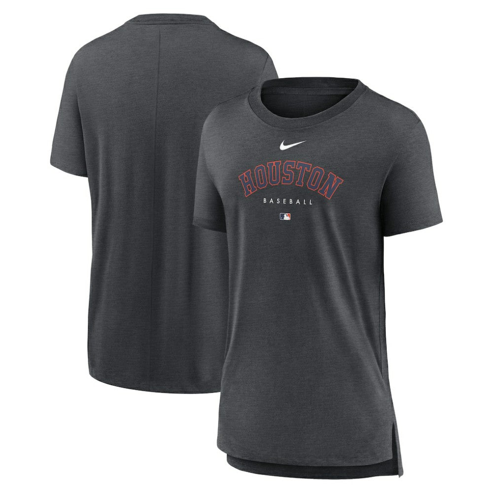 MLB Houston Astros Nike Women's Authentic Collection Early Work Tri-Blend T-Shirt