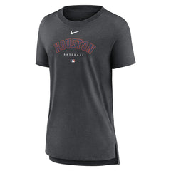 MLB Houston Astros Nike Women's Authentic Collection Early Work Tri-Blend T-Shirt