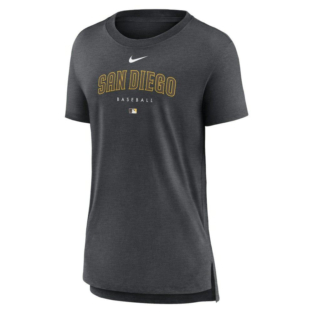 MLB San Diego Padres Nike Women's Authentic Collection Early Work Tri-Blend T-Shirt