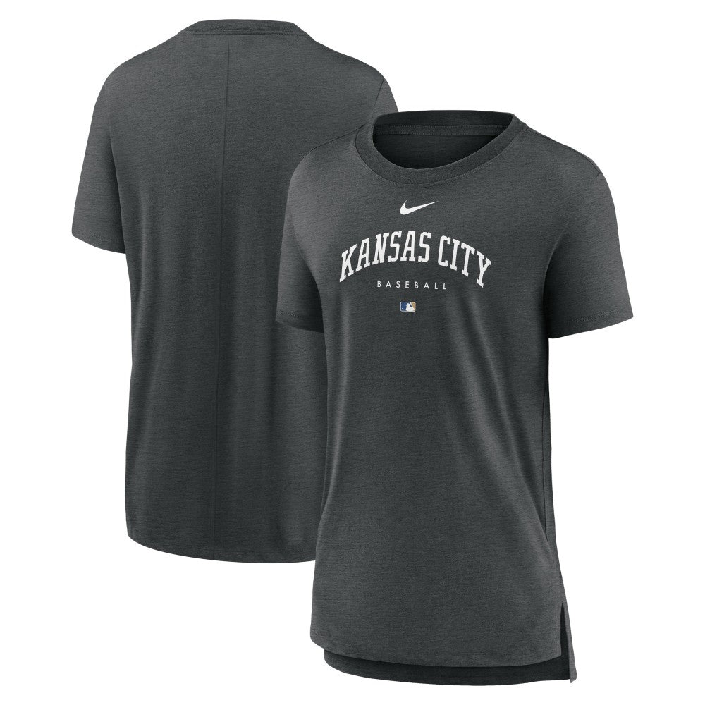 MLB Kansas City Royals Nike Women's Authentic Collection Early Work Tri-Blend T-Shirt