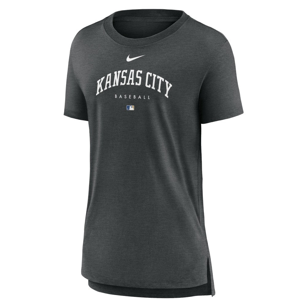 MLB Kansas City Royals Nike Women's Authentic Collection Early Work Tri-Blend T-Shirt