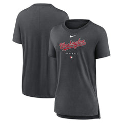 MLB Washington Nationals Nike Women's Authentic Collection Early Work Tri-Blend T-Shirt