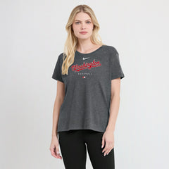 MLB Washington Nationals Nike Women's Authentic Collection Early Work Tri-Blend T-Shirt