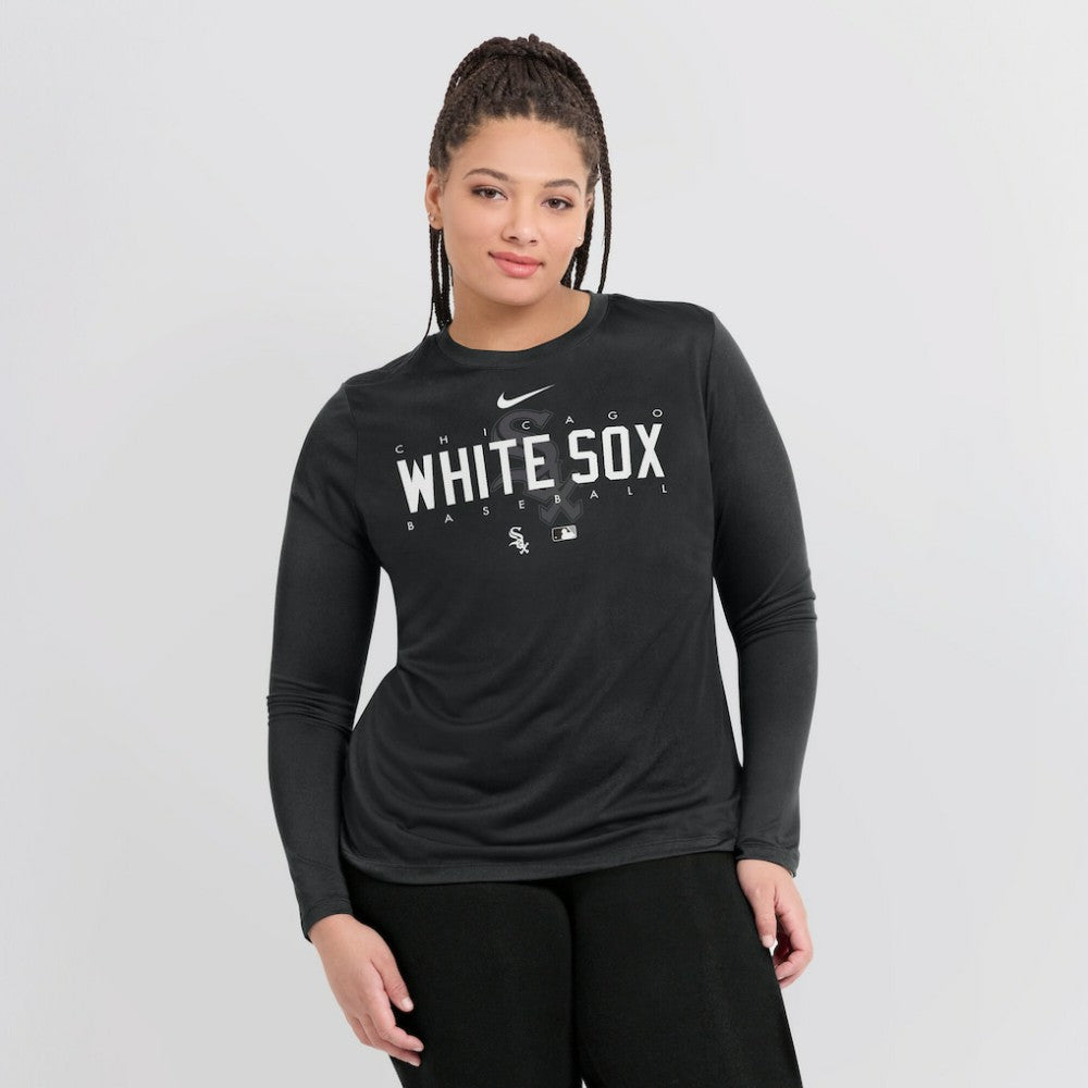 MLB Chicago White Sox Nike Women's Authentic Collection Legend Performance Long Sleeve T-Shirt
