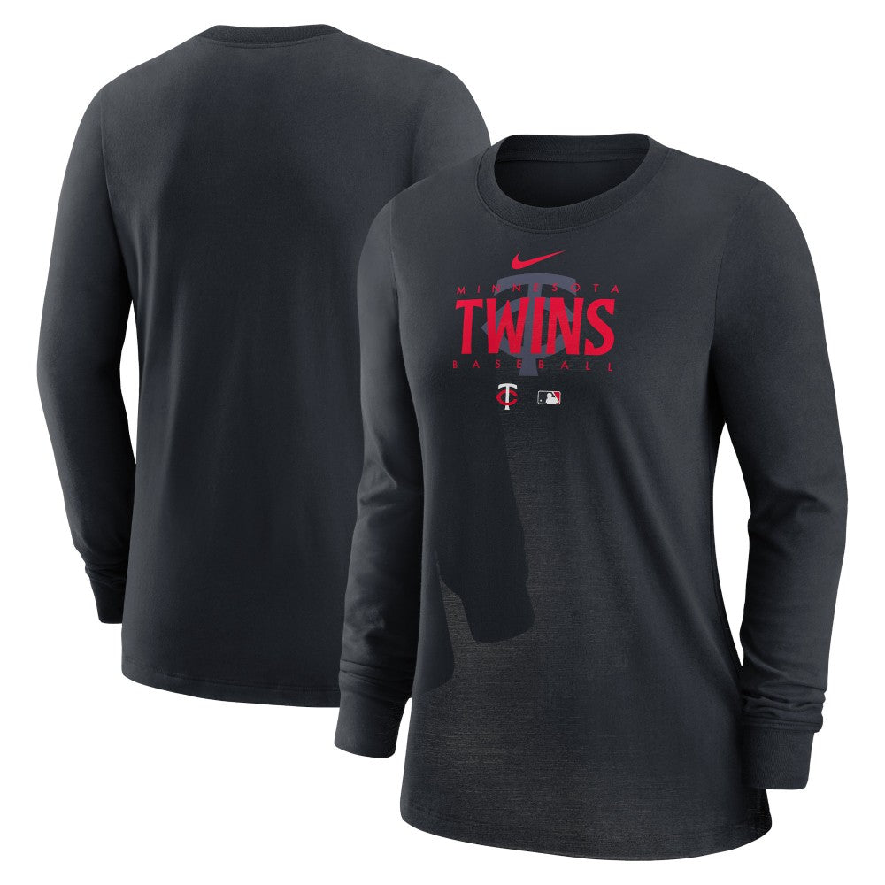 MLB Minnesota Twins Nike Women's Authentic Collection Legend Performance Long Sleeve T-Shirt -