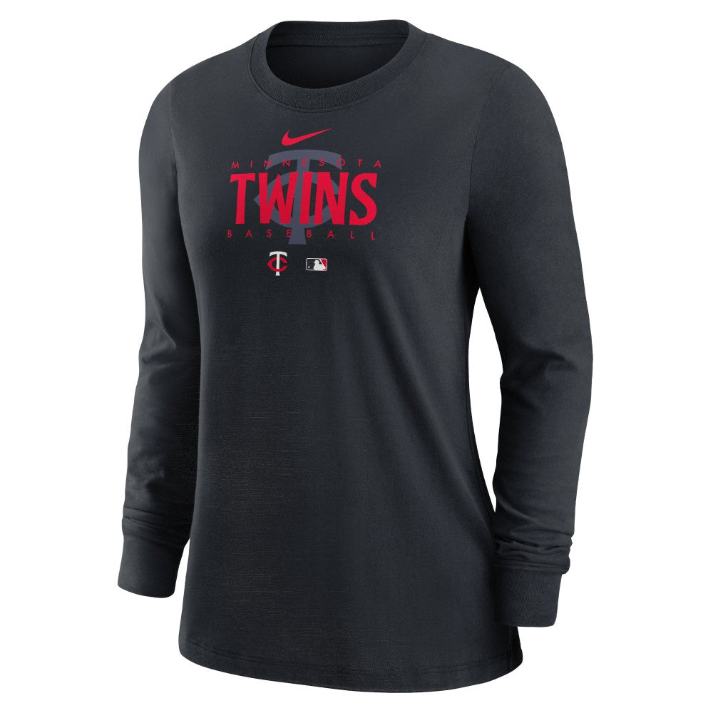 MLB Minnesota Twins Nike Women's Authentic Collection Legend Performance Long Sleeve T-Shirt -