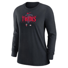 MLB Minnesota Twins Nike Women's Authentic Collection Legend Performance Long Sleeve T-Shirt -