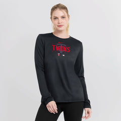 MLB Minnesota Twins Nike Women's Authentic Collection Legend Performance Long Sleeve T-Shirt -